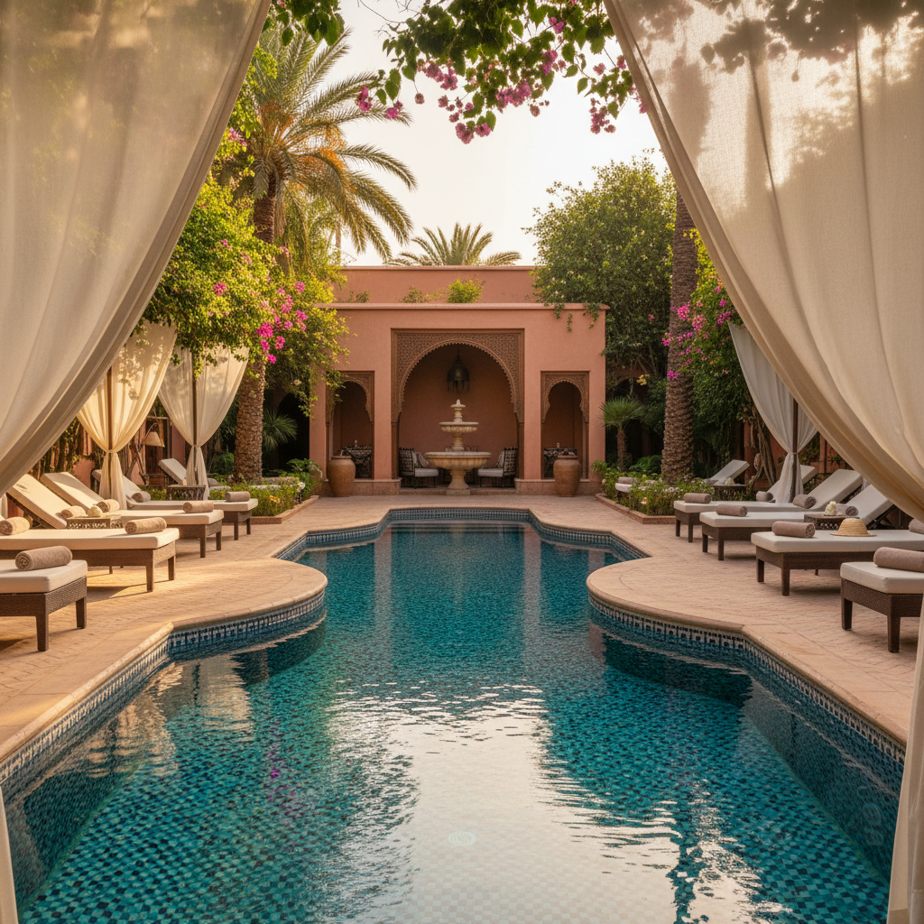 Hoteles con Piscina en Marrakech: Disfrute del Confort de un Oasis